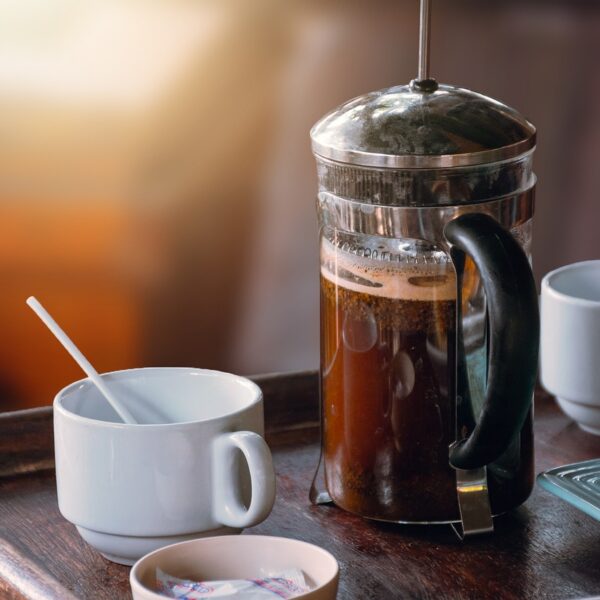 French Press Kaffee Zubereitung